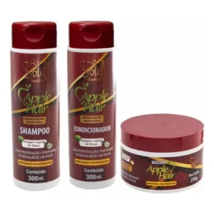 Apple Hair Cauterização Vinagre Balsâmico Maçã / Kit Capilar