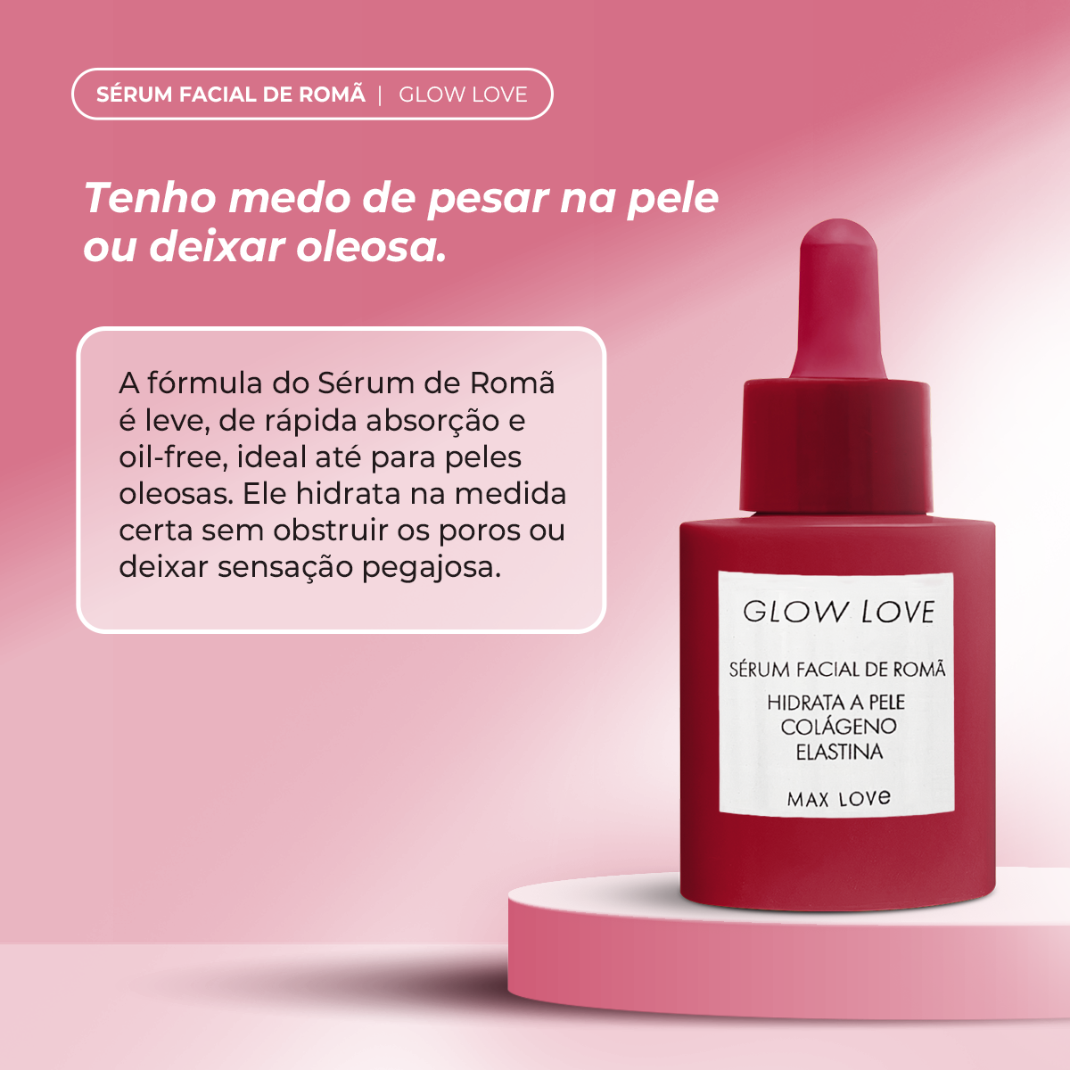 Sérum Facial de Romã Glow love - MAX LOVE - Imagem 3