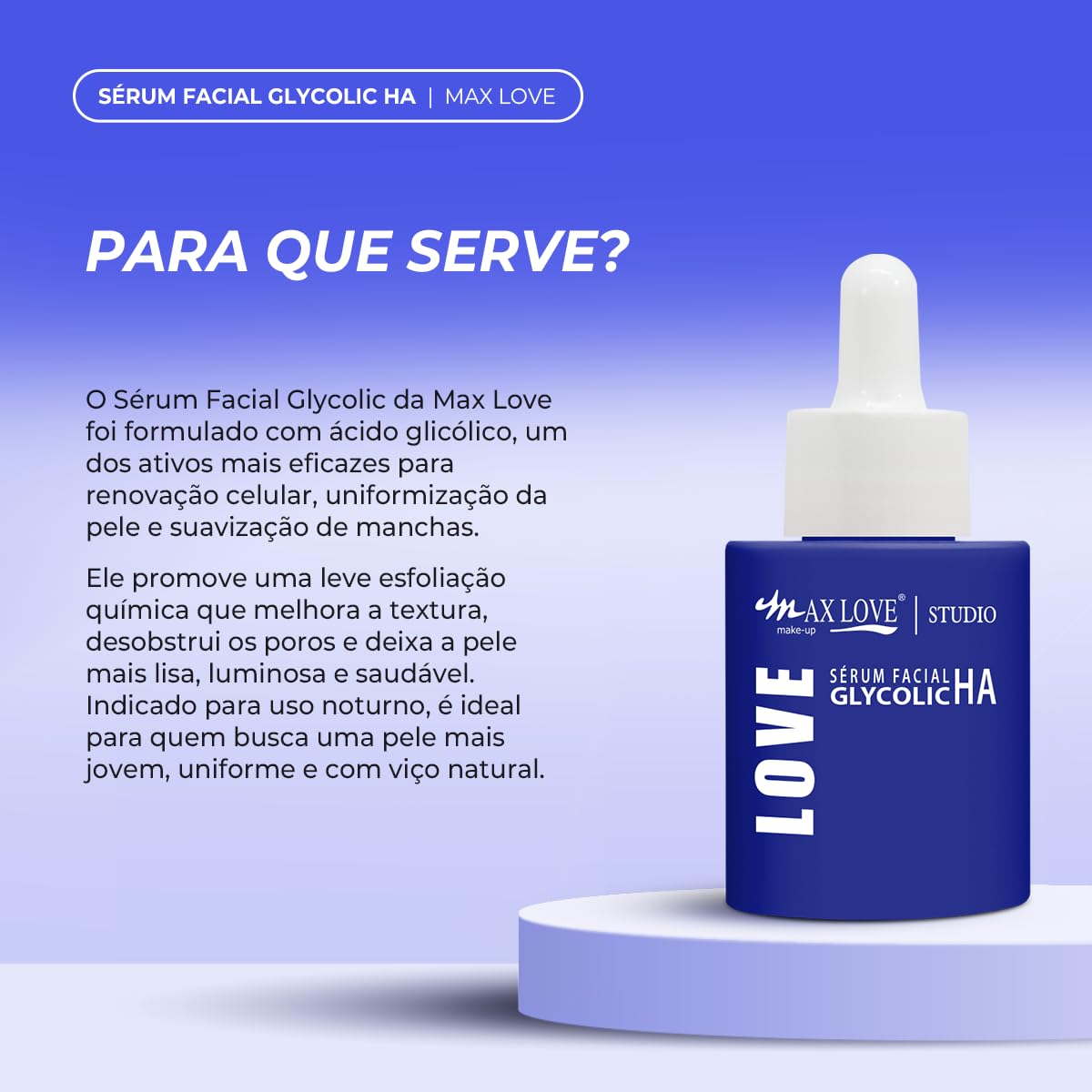 Sérum facial GlycolicHA- MAX LOVE - Imagem 9