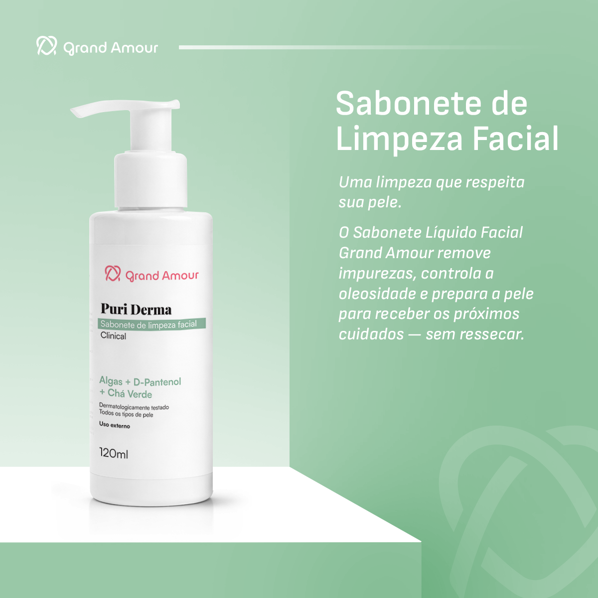 Puri Derma Sabonete de Limpeza Facial - Grand Amour - Imagem 3