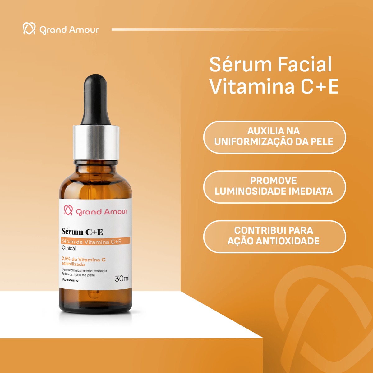 Sérum Facial Vitamina C + E - Grand Amour - Imagem 4