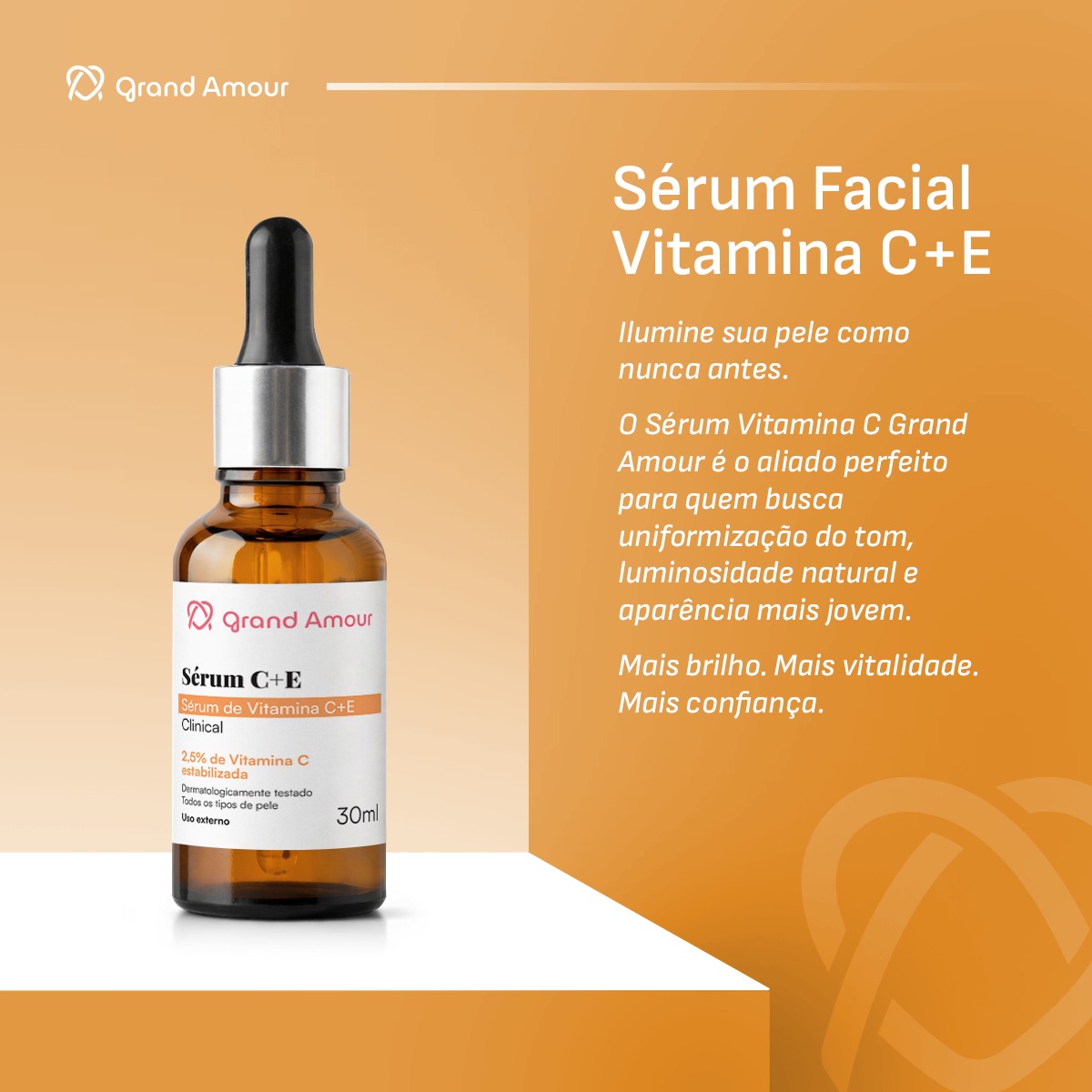 Sérum Facial Vitamina C + E - Grand Amour - Imagem 3