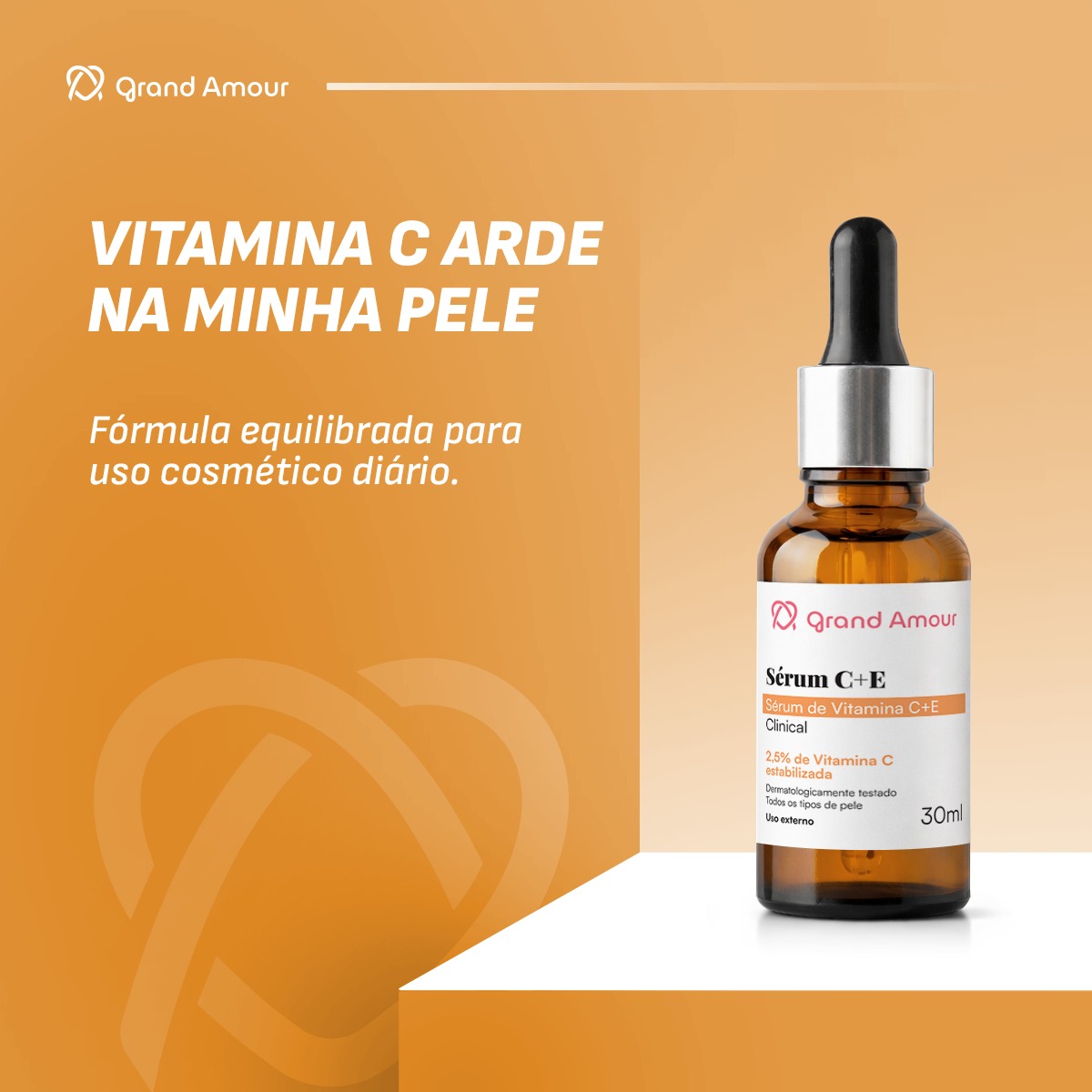 Sérum Facial Vitamina C + E - Grand Amour - Imagem 5